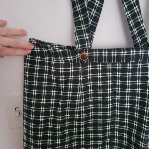 NWT Anthropologie Maeve Plaid Pinafore Skirt | 16W - Picture 4 of 5